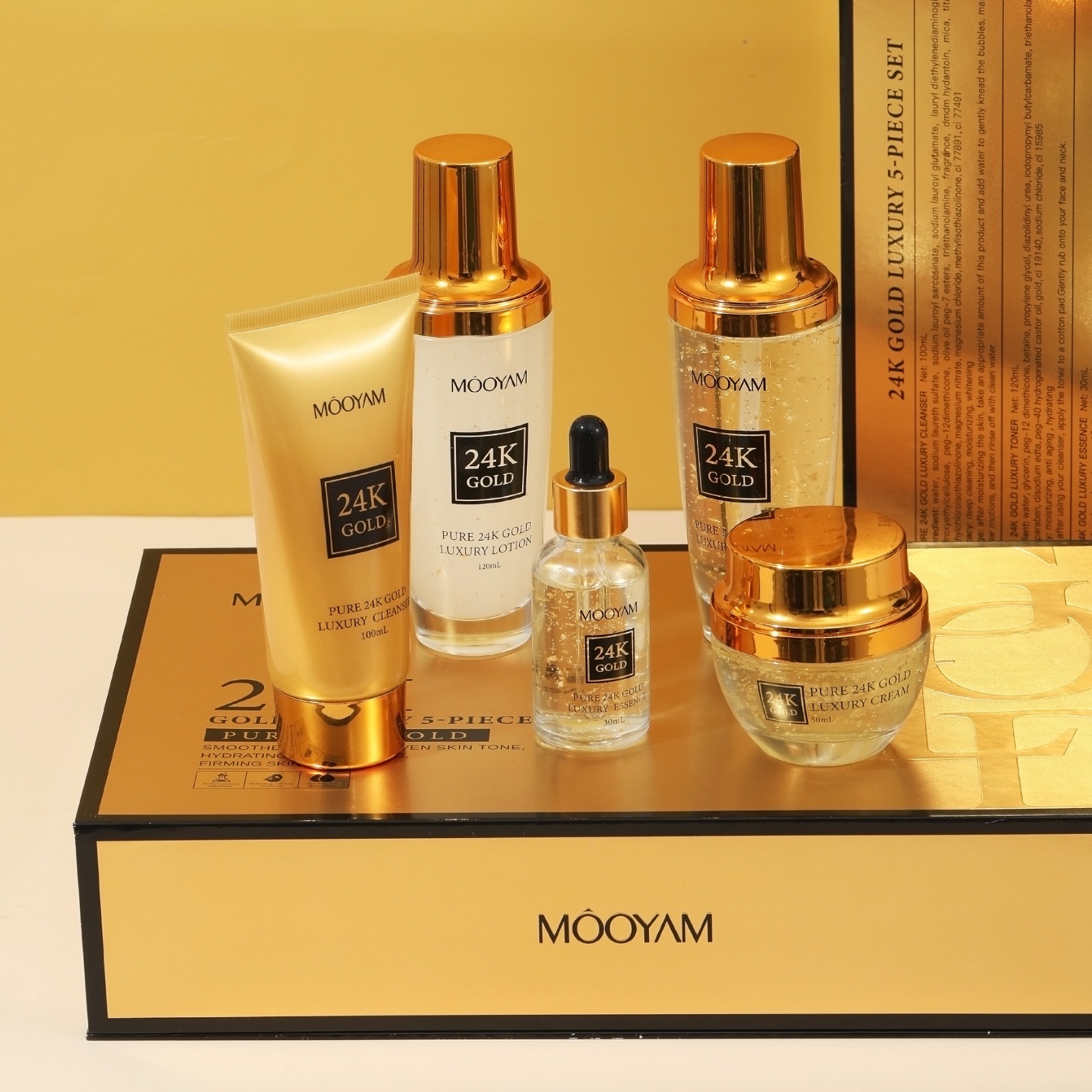 Luxury Skincare Line - 24K Gold LUXURY Moisturizin Anti-Wrinkle Set