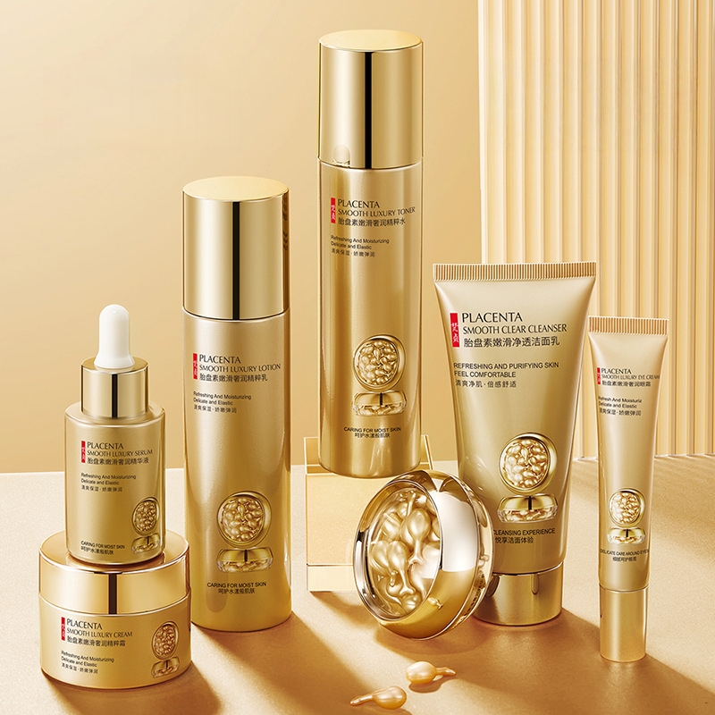 Placenta Skin Care Seven-Piece - Luxury Skincare Kit 评论和价格