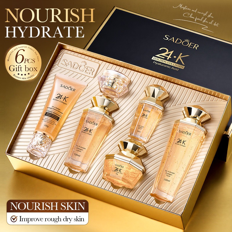 24K Gold Collagen Protein Skin - Luxury Skincare Kit 评论和价格